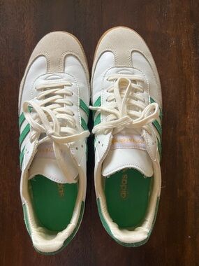 Adidas Sporty & Rich White & Green Classic Low-Top Sneakers